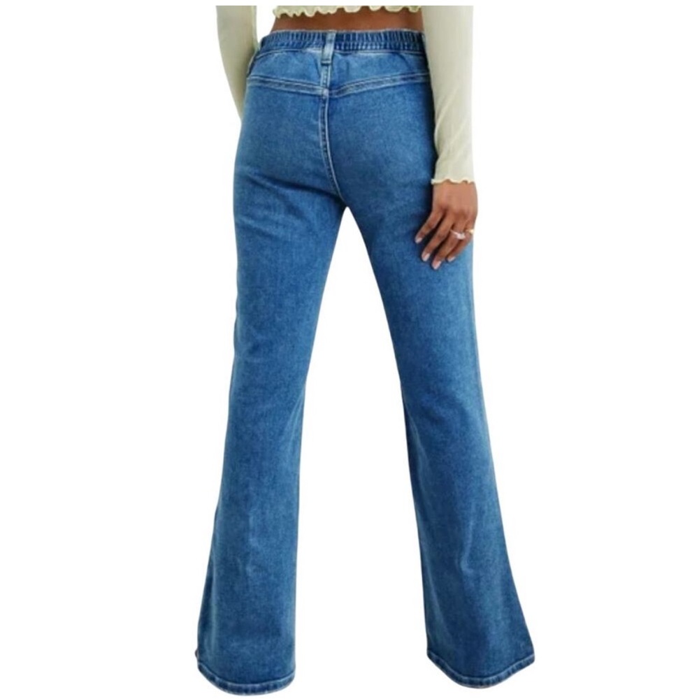 Aerie Elastic Pull On Flare Jeans Size Small